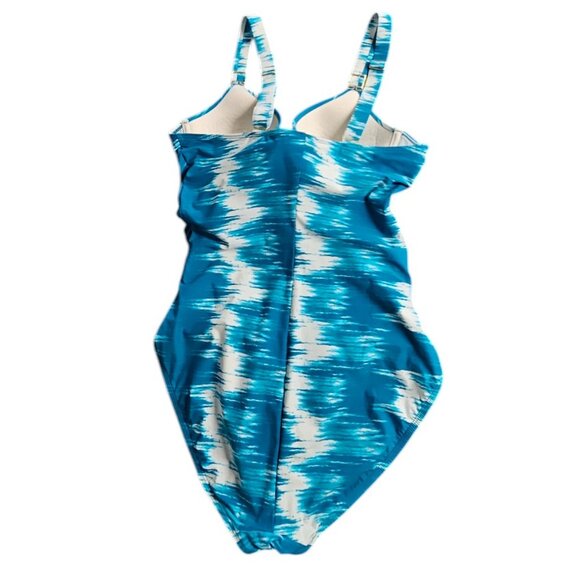 SPANX Womens One Piece Swimsuit, Ruched, Shaping, Underwire, Size 10 B/C - Picture 3 of 8